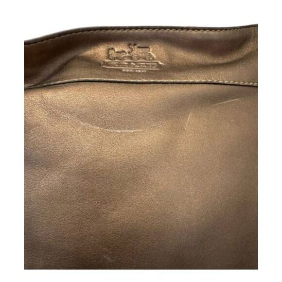 Coach Vintage Zoe Hobo Bronze Bag with Gold Hardware GUC - Picture 5 of 8